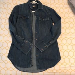 Jean button up shirt